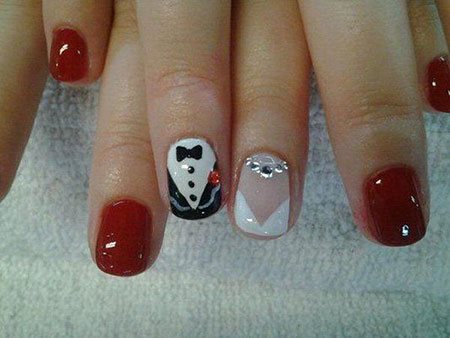 bride-and-groom-nail-art-75_7 Mireasa si mirele nail art