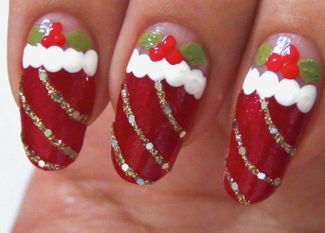 cute-christmas-acrylic-nails-35_9 Drăguț Crăciun unghii acrilice
