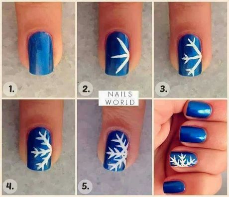 cute-easy-nail-designs-for-winter-32_3 Modele drăguțe de unghii ușoare pentru iarnă