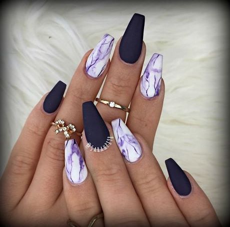 cute-purple-acrylic-nails-99_13 Drăguț unghii acrilice violet