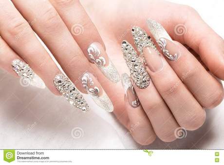 elegant-nail-designs-for-brides-29_7 Modele elegante de unghii pentru mirese