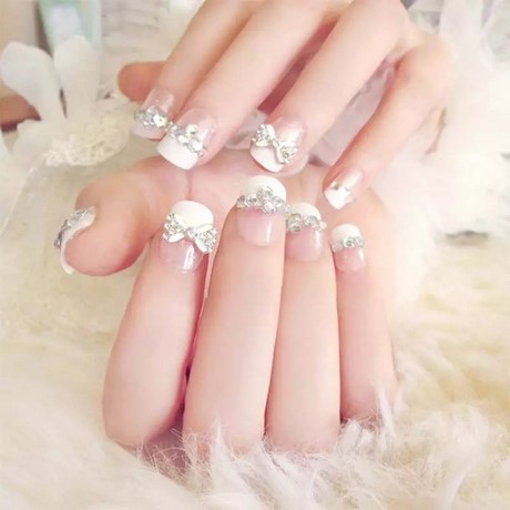 fake-wedding-nails-55_11 Unghii de nunta false