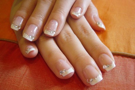 french-manicure-wedding-nails-32_17 Manichiură franceză unghii de nunta