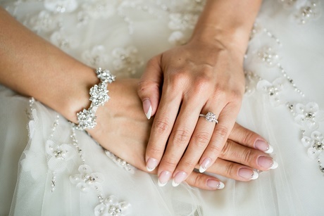 french-manicure-wedding-nails-32_8 Manichiură franceză unghii de nunta