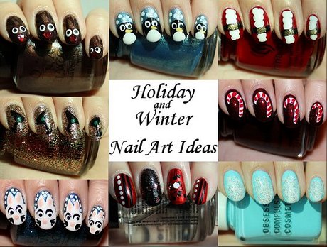fun-winter-nail-designs-13_13 Modele distractive de unghii de iarnă