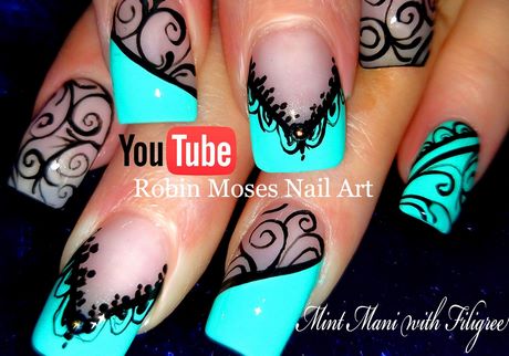 hand-painted-nail-art-designs-pictures-65 Pictate manual nail art desene poze