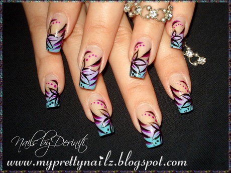 hand-painted-nail-art-designs-pictures-65_17 Pictate manual nail art desene poze
