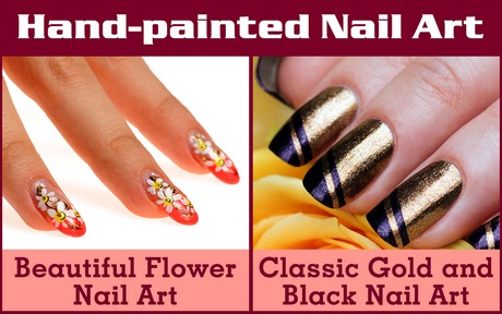 hand-painted-nail-art-designs-pictures-65_7 Pictate manual nail art desene poze