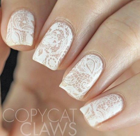 lace-wedding-nails-61 Lace unghii de nunta