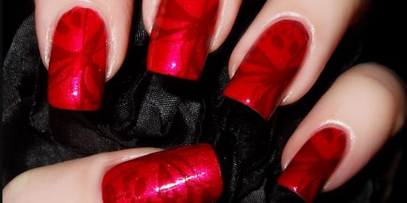 long-red-acrylic-nails-41_8 Unghii acrilice lungi roșii