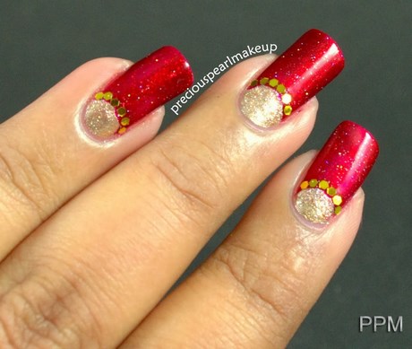 nail-art-designs-for-indian-wedding-29_11 Nail art modele pentru nunta indian