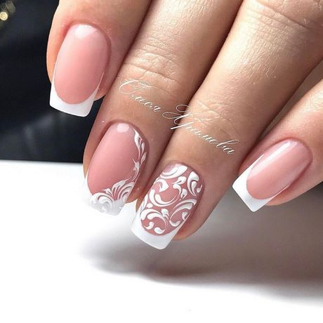 nail-art-french-manicure-wedding-13_4 Nail art Manichiura franceza nunta