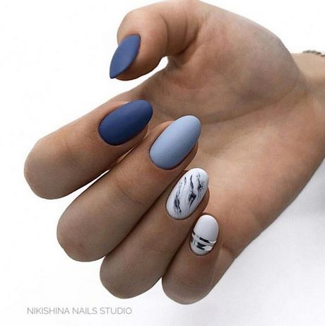 navy-blue-wedding-nails-70_12 Unghii de nunta albastru bleumarin