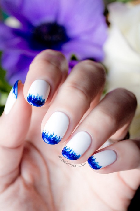 navy-blue-wedding-nails-70_8 Unghii de nunta albastru bleumarin