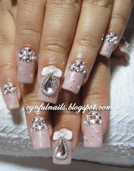 pale-pink-wedding-nails-73_9 Unghii de nunta roz pal