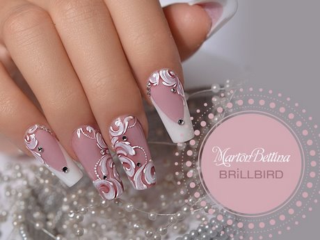 pink-and-white-wedding-nails-55_11 Roz și alb unghiile de nunta