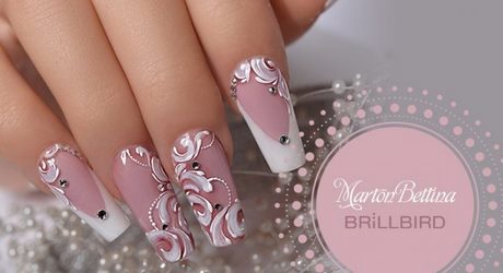 pink-bridal-nails-14_11 Unghii de mireasa roz