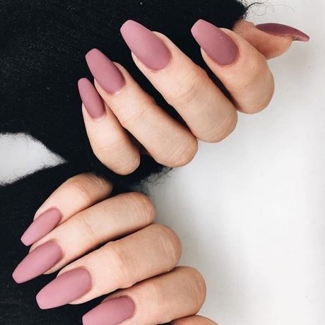 pink-matte-acrylic-nails-58_6 Unghii acrilice mată roz