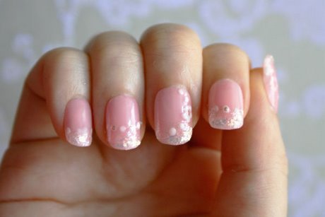 pink-wedding-nail-designs-08_17 Modele de unghii de nunta roz