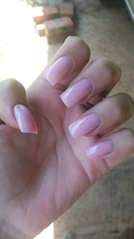 plain-pink-acrylic-nails-76 Unghii acrilice roz simplu