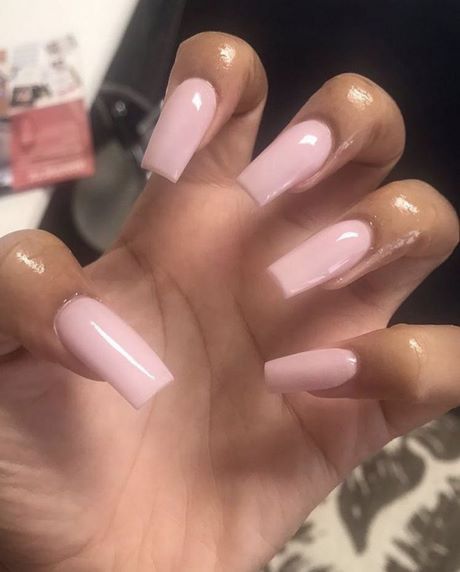 plain-pink-acrylic-nails-76_18 Unghii acrilice roz simplu