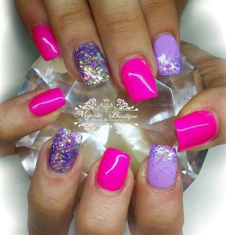 purple-and-pink-acrylic-nails-64_3 Violet și roz unghii acrilice