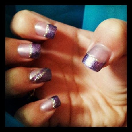 purple-bridesmaid-nails-48_12 Violet domnisoara de onoare cuie