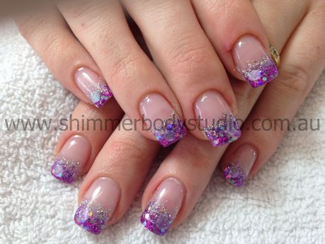 purple-bridesmaid-nails-48_4 Violet domnisoara de onoare cuie