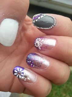 purple-bridesmaid-nails-48_8 Violet domnisoara de onoare cuie