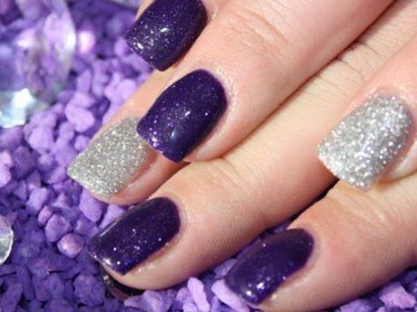 purple-wedding-nail-designs-75_16 Modele de unghii de nunta violet