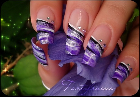 purple-wedding-nail-designs-75_5 Modele de unghii de nunta violet