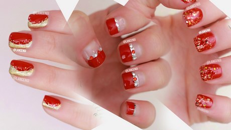 red-and-white-wedding-nails-12_6 Unghii de nunta rosii si albe