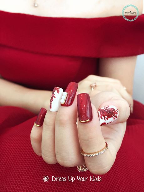 red-wedding-nails-25_13 Unghii de nunta rosii