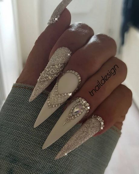 stiletto-wedding-nails-70_9 Stiletto Unghii de nunta