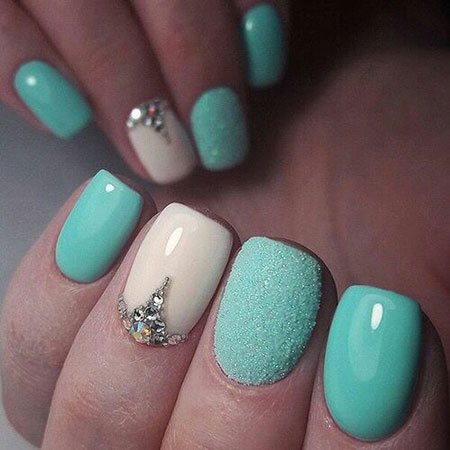 teal-wedding-nails-80_14 Teal unghii de nunta