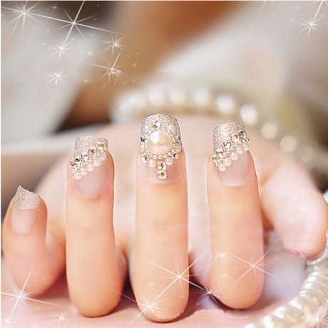 wedding-nails-with-pearls-73_19 Cuie de nunta cu perle