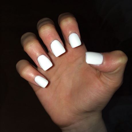 white-acrylic-nails-matte-86_10 Unghii acrilice albe mat