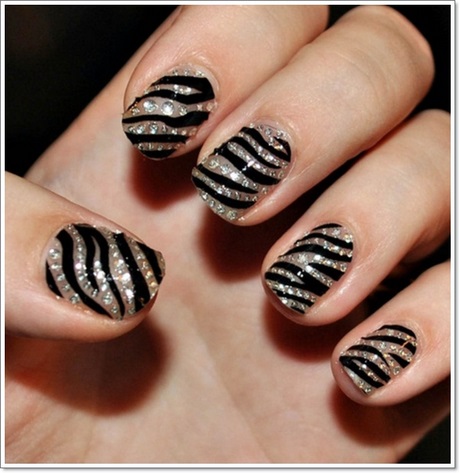 zebra-print-acrylic-nails-57_15 Zebra print unghii acrilice