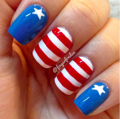 4th-of-july-nails-easy-65_4 4 iulie cuie ușor