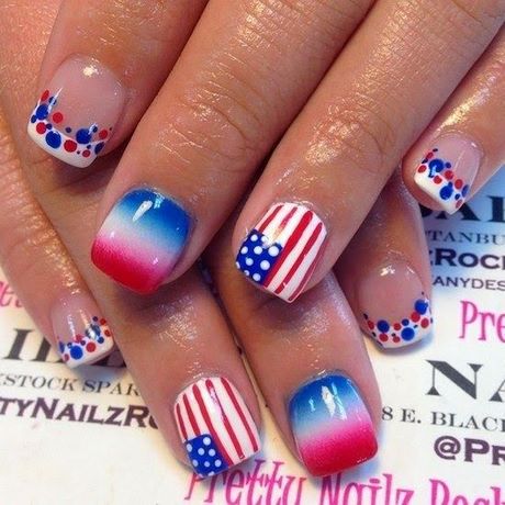 4th-of-july-nails-73_14 4 iulie cuie