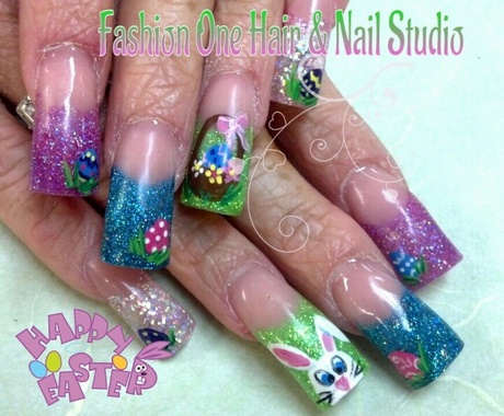 acrylic-nails-for-easter-77_10 Unghii acrilice pentru paste