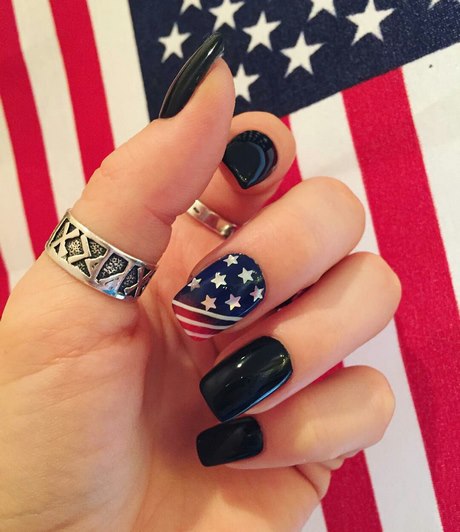 american-flag-nail-designs-01 Modele de unghii de pavilion American