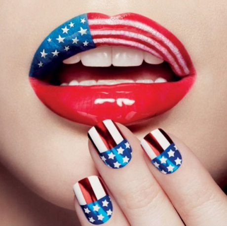american-flag-nail-designs-01 Modele de unghii de pavilion American