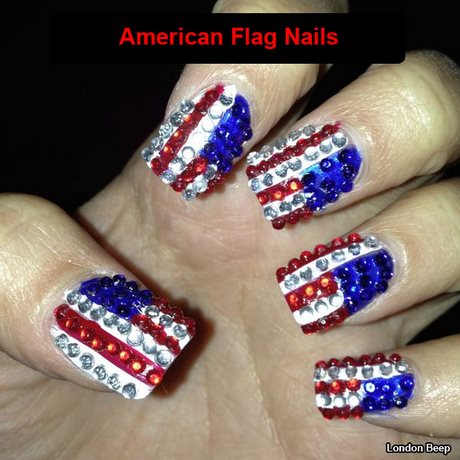 american-flag-nail-designs-01_12 Modele de unghii de pavilion American