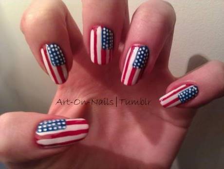 american-flag-nail-designs-01_5 Modele de unghii de pavilion American