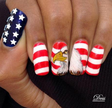 american-flag-nail-designs-01_7 Modele de unghii de pavilion American