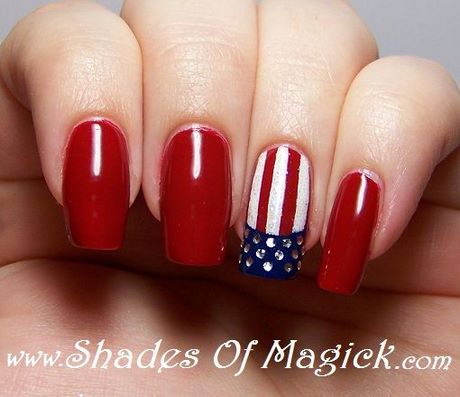 american-flag-nail-designs-01_8 Modele de unghii de pavilion American