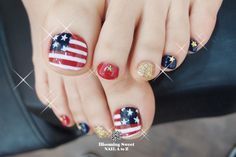 american-flag-toenails-46_6 Unghiile de la picioare de pavilion American