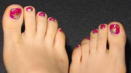 at-home-toe-nail-designs-65_12 La modele de unghii toe acasă