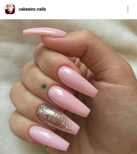 baby-pink-fake-nails-48_8 Pat roz Unghii False